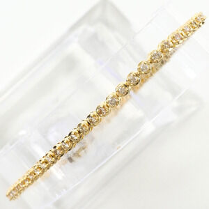 VINTAGE 18k Gold Diamond Charm Bracelet